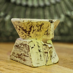 Indian Wooden Hand Carved Candle Holder Stand 247