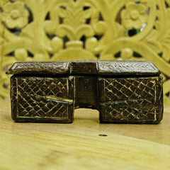 Indian Handcrafted Wooden Home Decor Spice Box 243