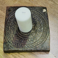 Indian Hand Carved Home Decor Wooden Plate 254