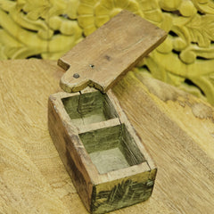 Indian Handcrafted Wooden Home Decor Spice Box 246