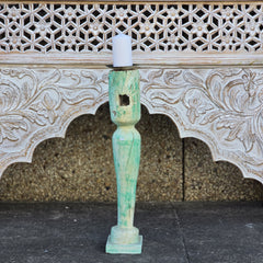 Indian Wooden Hand Carved Candle Holder Stand 291