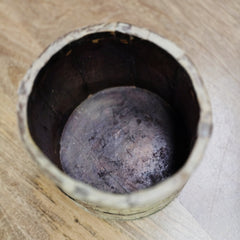 Antique Vintage Reclaimed Wooden Pot 296
