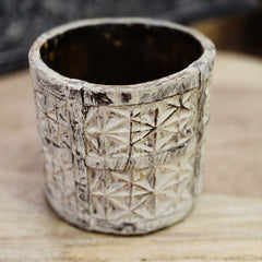 Antique Vintage Reclaimed Wooden Pot 296