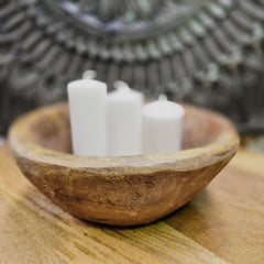 Indian Handcrafted Home Decor Parat Wooden Bowl 300