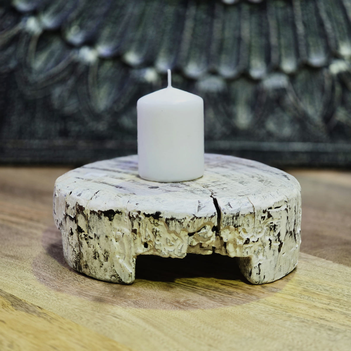 Indian Hand Carved Home Decor Wooden Chapati Board 320