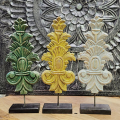 Indian Handcrafted Wooden Home Decor Showpiece (Set of 3) 305