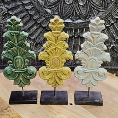 Indian Handcrafted Wooden Home Decor Showpiece (Set of 3) 305