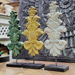 Indian Handcrafted Wooden Home Decor Showpiece (Set of 3) 305