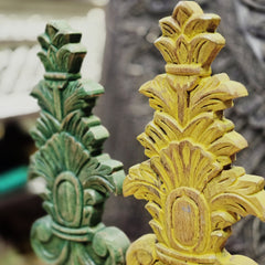 Indian Handcrafted Wooden Home Decor Showpiece (Set of 3) 305