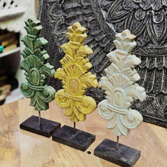 Indian Handcrafted Wooden Home Decor Showpiece (Set of 3) 305