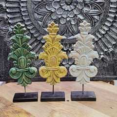 Indian Handcrafted Wooden Home Decor Showpiece (Set of 3) 305