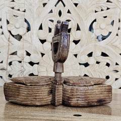 Indian Handcrafted Wooden Home Decor Spice Box 426