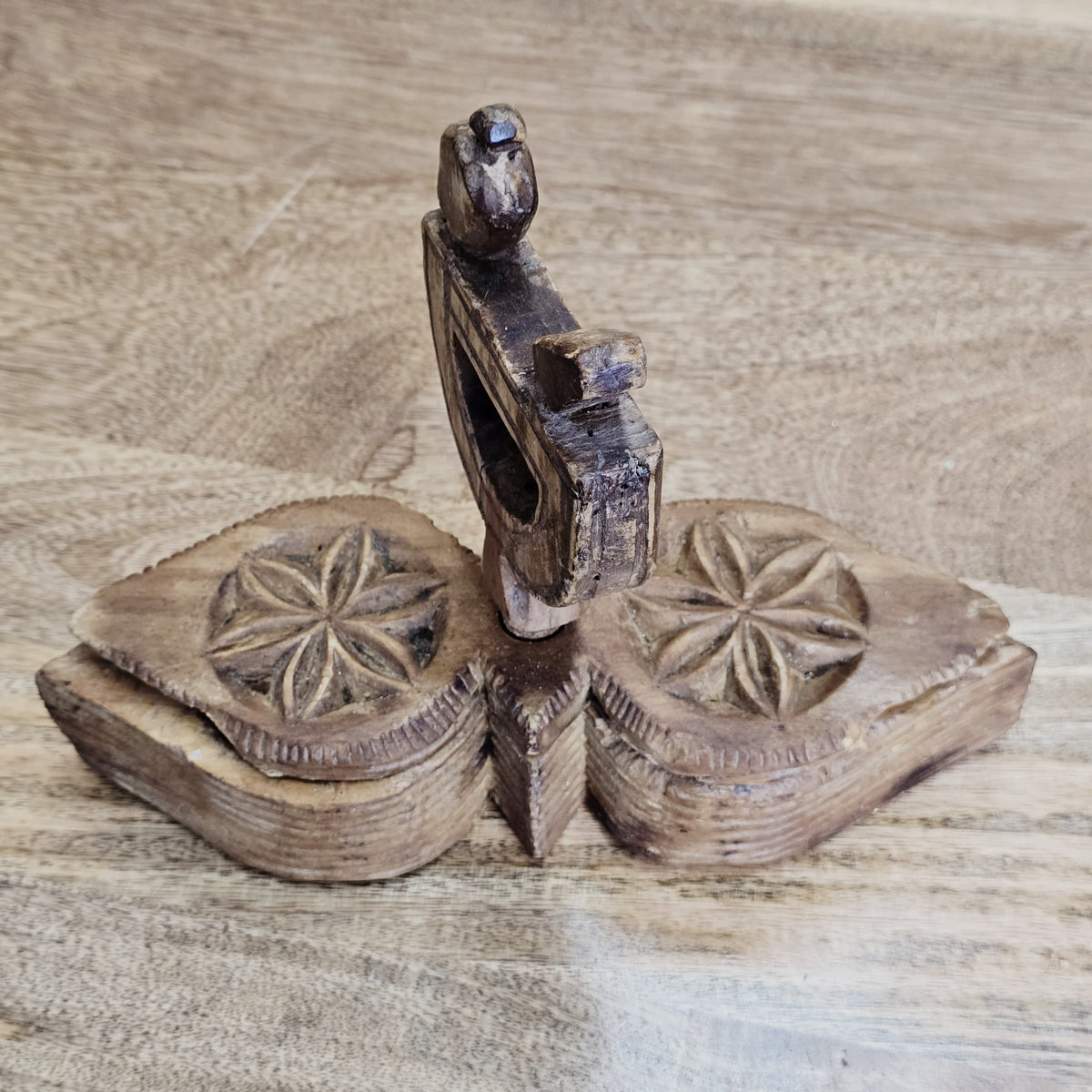 Indian Handcrafted Wooden Home Decor Spice Box 426