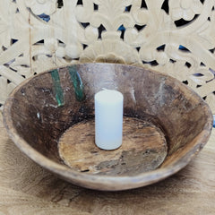Indian Handcrafted Home Decor Parat Wooden Bowl 412
