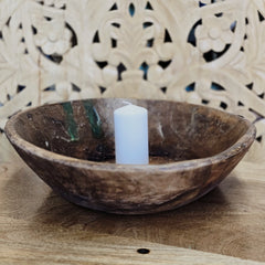 Indian Handcrafted Home Decor Parat Wooden Bowl 412
