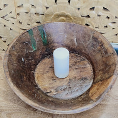 Indian Handcrafted Home Decor Parat Wooden Bowl 412