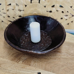 Indian Handcrafted Home Decor Parat Wooden Bowl 419