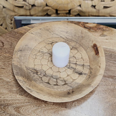 Indian Handcrafted Home Decor Parat Wooden Bowl 420