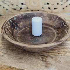 Indian Handcrafted Home Decor Parat Wooden Bowl 423