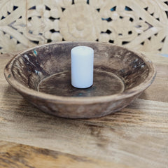 Indian Handcrafted Home Decor Parat Wooden Bowl 423