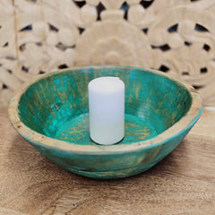 Indian Handcrafted Home Decor Parat Wooden Bowl 424