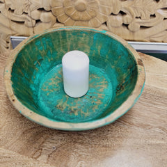 Indian Handcrafted Home Decor Parat Wooden Bowl 424
