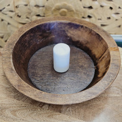 Indian Handcrafted Home Decor Parat Wooden Bowl 425