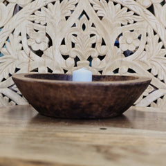 Indian Handcrafted Home Decor Parat Wooden Bowl 425