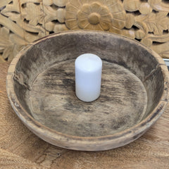 Indian Handcrafted Home Decor Parat Wooden Bowl 430