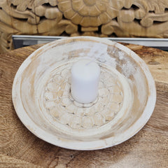 Indian Handcrafted Home Decor Parat Wooden Bowl 431