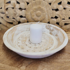 Indian Handcrafted Home Decor Parat Wooden Bowl 431