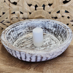 Indian Handcrafted Home Decor Parat Wooden Bowl 433