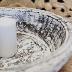 Indian Handcrafted Home Decor Parat Wooden Bowl 433