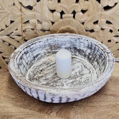 Indian Handcrafted Home Decor Parat Wooden Bowl 433