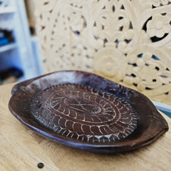 Indian Handcrafted Wooden Home Decor Serving Tray 434