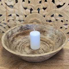 Indian Handcrafted Home Decor Parat Wooden Bowl 436