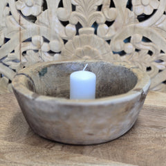 Indian Handcrafted Home Decor Parat Wooden Bowl 437