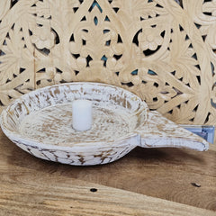 Indian Handcrafted Home Decor Parat Wooden Bowl 439