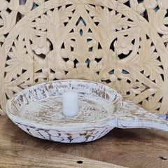 Indian Handcrafted Home Decor Parat Wooden Bowl 439