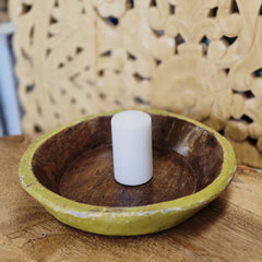 Indian Handcrafted Home Decor Parat Wooden Bowl 440