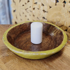 Indian Handcrafted Home Decor Parat Wooden Bowl 440
