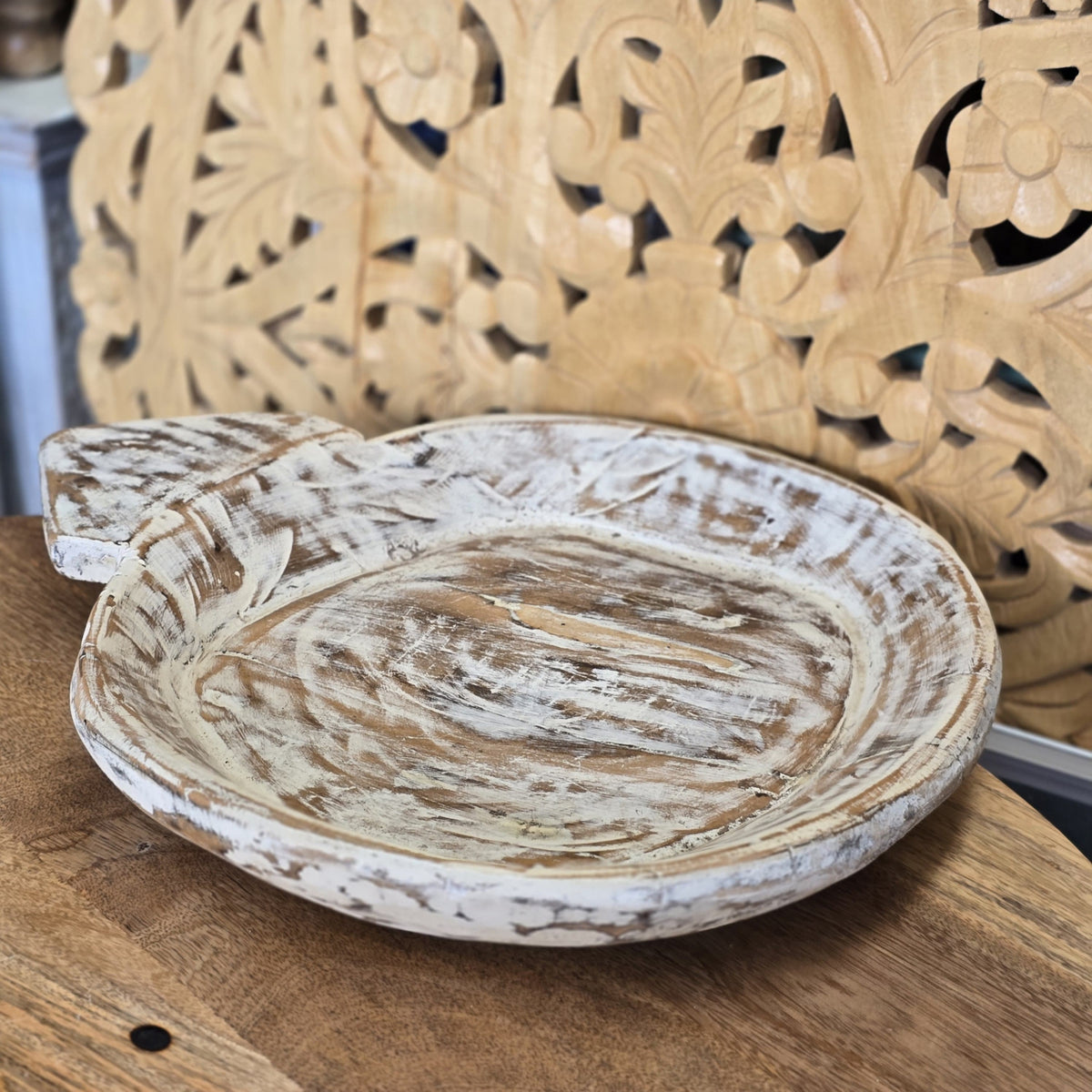 Indian Handcrafted Home Decor Parat Wooden Bowl 441