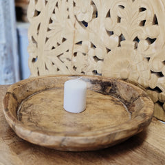 Indian Handcrafted Home Decor Parat Wooden Bowl 442