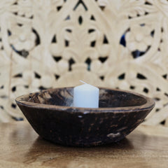 Indian Handcrafted Home Decor Parat Wooden Bowl 443