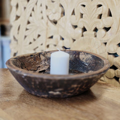 Indian Handcrafted Home Decor Parat Wooden Bowl 443