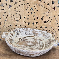 Indian Handcrafted Home Decor Parat Wooden Bowl 444