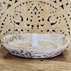 Indian Handcrafted Home Decor Parat Wooden Bowl 445
