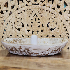 Indian Handcrafted Home Decor Parat Wooden Bowl 445
