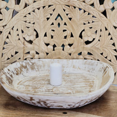 Indian Handcrafted Home Decor Parat Wooden Bowl 445