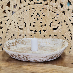 Indian Handcrafted Home Decor Parat Wooden Bowl 445